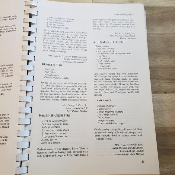 Vintage Episcopal Church Womens Cookbook 1970 Montgomery Alabama900 Recipe - Picture 4 of 7